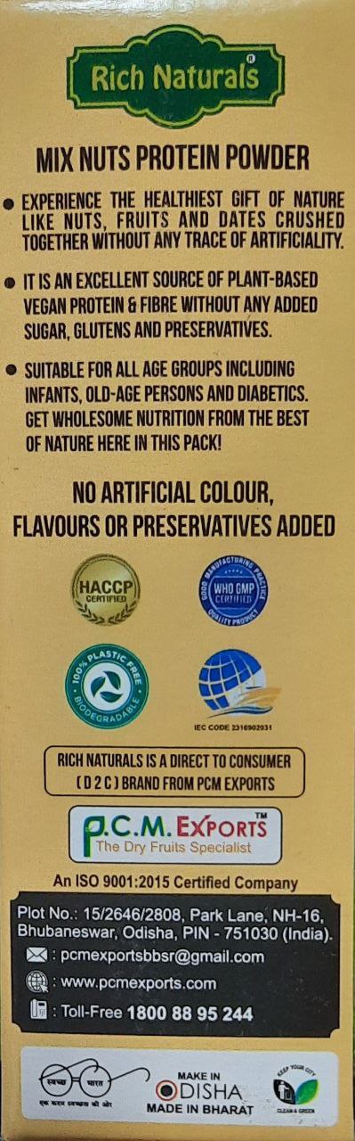 RICH NATURALS Mix Nuts Protein Powder (100% Powder Form)